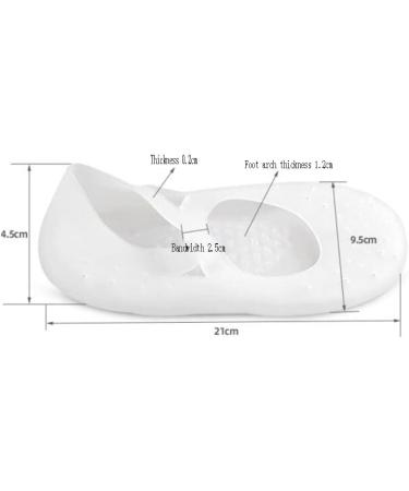Silicone Socks - Gel-Soft Comfortable Full Length Foot Protection for Men & Women | Non-Slip Breathable Moisture-Wicking Anti-Split Care - Buy Online on GoSupps.com