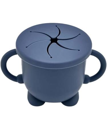 Sippy Cup Toddler Water Bottle Snack Cups with Straw Navy - Toddler Sippy Cup for Easy Drinking - Buy Online on GoSupps.com