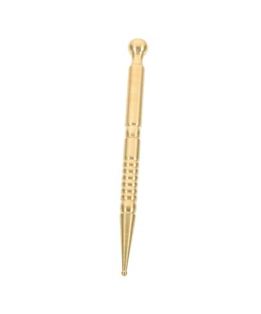 Villcase 2 pieces of muscle Pulling stick face neck hand tool face reflex zone massage tool acupuncture point tool body point probe multi-function pen body supply yellowx2st 1 piece (1 Pack)