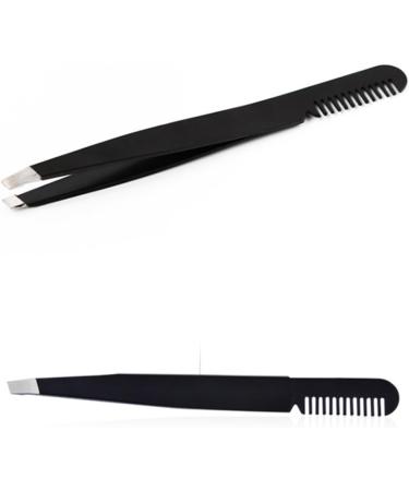 FRCOLOR lash Cluster Eyelashes tweezer Eyelashes Extension Eyebrow Tweezer Eyebrow Clip Stainless Steel Makeup Tools medium Black - Buy Online on GoSupps.com