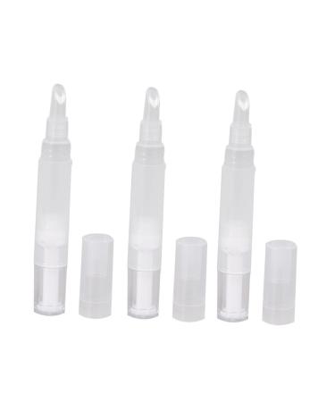 Didiseaon 3pcs Plaster Cosmetics Pens Transparent Rotating Pen Makeup Pen Double Eyelid Packaging Material