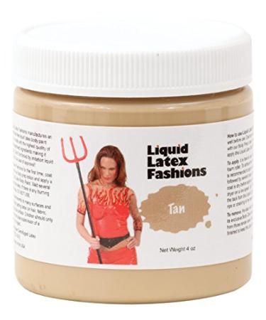 Tan 4 Oz - Liquid Latex Body Paint  Ammonia Free No Odor  Easy On and Off  Cosplay Makeup  Creates Professional Monster  Zombie Arts - Buy Online on GoSupps.com