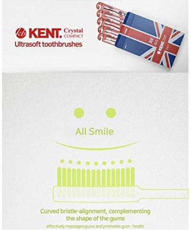 Kent Crystal Soft Firm Action Soft Toothbrush (Set of 5) Compact Size, Deep Cleaning for Sensitive Teeth & Gums - Buy Online on GoSupps.com