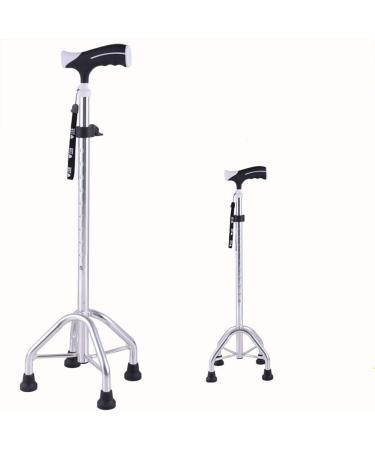 Aluminum Alloy Old Man Crutches LED Lamp Four Feet Multi-Purpose Elderly Crutches Ergonomic Cane Non-Slip Forearm Crutches Metal Cane Adjustable Walker Everything is fine - Buy Online on GoSupps.com