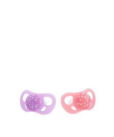 Twistshake Orthodontic Pacifiers - 2 Pack BPA-Free for 6+ Months - Pastel Pink & Purple - Buy Online on GoSupps.com