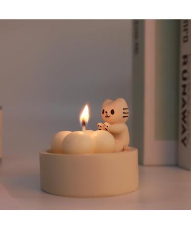 Buy Cartoon Cats Candlestick | Cute Cat Candle Holder for Home Decor - Hi-Y2KGirls - Buy Online on GoSupps.com