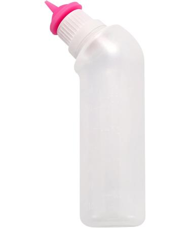Gufastoe 5pcs Pet Feeding Mini Pink Silicone Nipple with Bottle for Puppy Dog Cat or Other Pets Pink Color - Buy Online on GoSupps.com