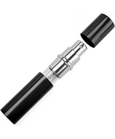 kawehiop 5 Pieces Atomizers Portable 10ml Mini Spray Bottle Fragrance Empty Refillable Metal Sprayer Travel Makeup Tools Black - Buy Online on GoSupps.com