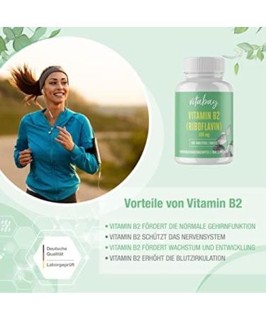 Vitabay Vitamin B2 (Riboflavin) - 400 Vegan Tablets | High Dose 100 mg | Laboratory Tested | Premium Quality | 2-Pack - Buy Online on GoSupps.com