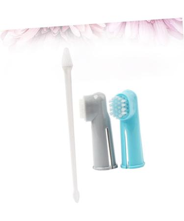 BELLIFFY 2 Set 3pcs Toothbrush for Dog Double Head Pet Toothbrush Cat Toothbrush Finger Toothpaste Toothbrush - Buy Online on GoSupps.com