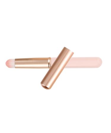 FRCOLOR Lip Blending Brush Lip Gloss Makeup Brush Lip Applicator Lip Brush for Women Portable Lip Brush Lip Makeup Smudge Brush Makeup Tools Pink Lips Aluminum Tube Foundation Brush