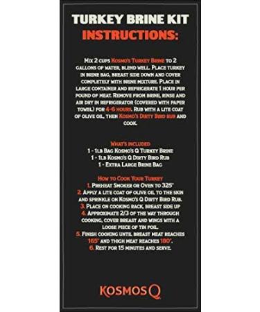 Secret Backyard Turkey Brine Kit - Brine, Rub, Bag & Instructions - Bundle 4 Items - Buy Online on GoSupps.com