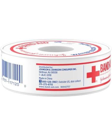 Band-Aid Brand Waterproof Self-Adhesive Tape Roll for Wound Care - 1/2 x 10 yd - Buy Online on GoSupps.com
