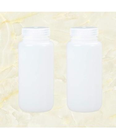 Topbathy 500ml Wide Neck Screw Lock Chemical & Laboratory Bottles - 2 Pack Plastic Mess & Medicine Pill Bottles for Kitchen & Lab - Buy Online on GoSupps.com
