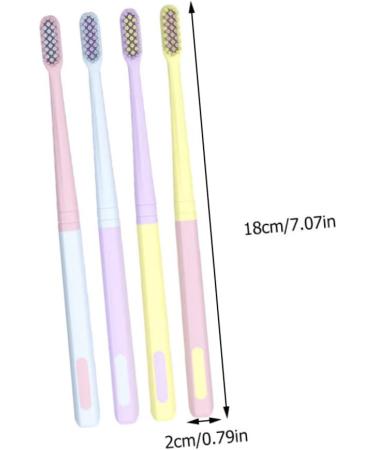 Minkissy 8pcs Ice Cream Toothbrush Set - Light Green Lampshades for Home & Travel | Perfect for Pregnant Women | Stylish Plastic Toothbrushes - Buy Online on GoSupps.com