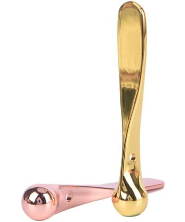 Premium Gold Anti-Wrinkle Eye Cream Applicator - Metal Massage Stick for Radiant Skin - Buy Online on GoSupps.com