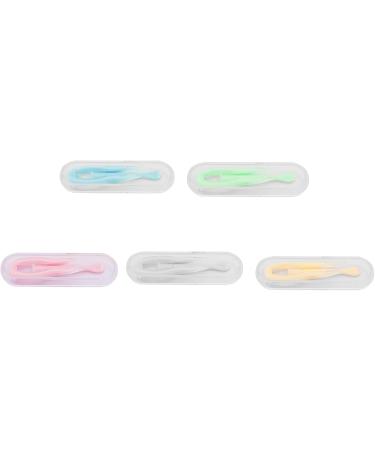 5-Part Contact Lens Remover & Setting Tool Set | Applicator Tweezers & Case - White | International Shipping - Buy Online on GoSupps.com