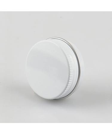 Zeoabsy 10ml White Aluminum Empty Jars 10 Pack Round Cream Tins with Screw Lid 5 Spatulas & Labels for Cosmetics Candles & Ointments - Buy Online on GoSupps.com