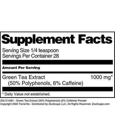 Green Tea Extract (50% Polyphenols) (6% Caffeine) Powder (1 oz ZIN: 514381) - 3 Pack - Buy Online on GoSupps.com
