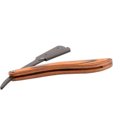 Frcolor 4-Piece Folding Razor Shaver Set - Portable Manual Shave Knife for Men | Travel-Friendly Wood Design - Buy Online on GoSupps.com