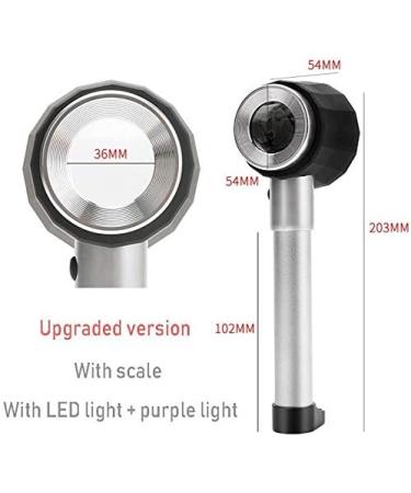 Magnifying Glasses Vision aids Handheld 45x Magnifying Glass HD with Graduated Portable Magnifying Glass Stationery Office Supplies 1PCS Better Life - Buy Online on GoSupps.com