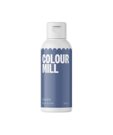 Colour Mill Food Colouring - Denim Blue Food Colouring 100ml - Perfect for Cake Baking - Premium Oil Based Edible Food Colouring Liquid - Vegan Food Colouring - Gluten Free