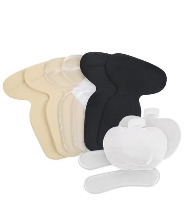 Shoe Heel SEBS Non-slip Heel Protectors Forefoot Cushions Men Comfort Walk for Heel Spurs and Pain Relief(Medium) Five-piece Set