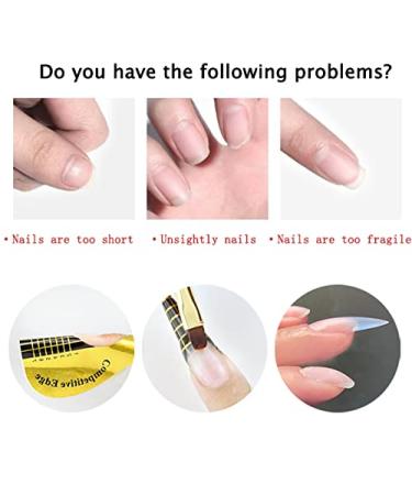 LABOTA 500pcs Acrylic Nail Forms - Gold Horseshoe Tips for Acrylic & UV Gel Extensions - Buy Online on GoSupps.com