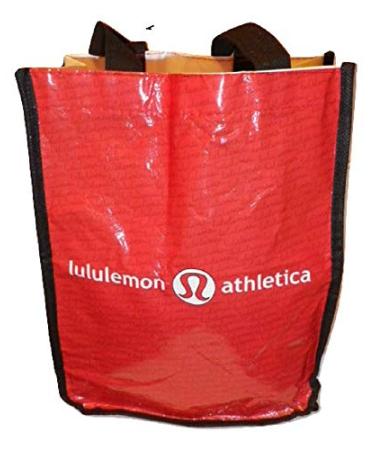 Lululemon Red with Graphic Print Small Reusable Tote Carryall Gym Bag