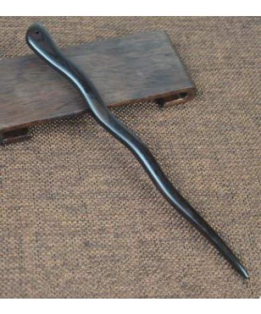 Handmade Black Sandalwood Hair Sticks - Pack of 4 | Myhsmooth Zz-mooncha Hair Clips - Buy Online on GoSupps.com