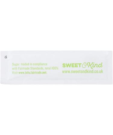 Sweet and Kind White Sugar Sachets - 1000 Pack - Fairtrade Sugar Sticks for Coffee Tea and Hot Drinks - Granulated Sugar in 100% Compostable Packaging - Premium Individual Sugar Sachets White Sugar 1000 Count (Pack of 1) - Buy Online on GoSupps.com