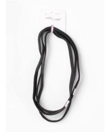 Long Plain Black Headband Hair Elastics With Metal Hairbands Gym Sport Football for Women Girls by Glitz4Girlz - Buy Online on GoSupps.com