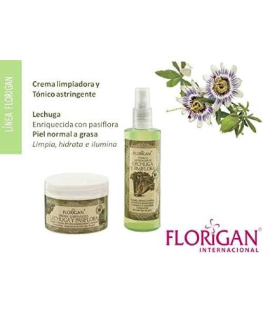 Astringent Face Tonic Make-Up Remover Lettuce & Passion Flower Extracts Lechuga y Pasiflora Florigan 250ml. - Buy Online on GoSupps.com