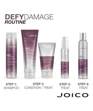 Joico Defy Damage Gift Set Protective Shampoo Conditioner Protective Mask Treatment for Dry Damaged Deep Conditioning Hydrating Heat Protectant with Joico Cosmetic Bag - Buy Online on GoSupps.com
