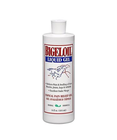 Absorbine Bigeloil Liniment Gel Refreshing Topical Rub for Sore Muscles Joints & Arthritis Pain 14oz Bottle