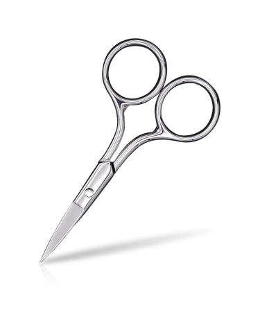 Eyebrow Scissors, Small Scissors for Hair, Eyebrows, Nose Hair, Beard, Eyelashes, Cuticle. Stainless Steel Fine Straight Tip Nose Hair Scissors -ASONTAO