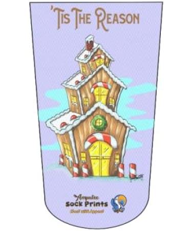 Amputee Stump Sock Gingerbread House VLT V1 3Ply - Festive Season Essential - Buy Online on GoSupps.com