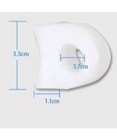 Pinky Toe Separators Translucent Gel Toe Protector Spreader Small Silicone Toe Spacers Cushions for Curled Overlapping Separate Toe Correct  - Buy Online on GoSupps.com