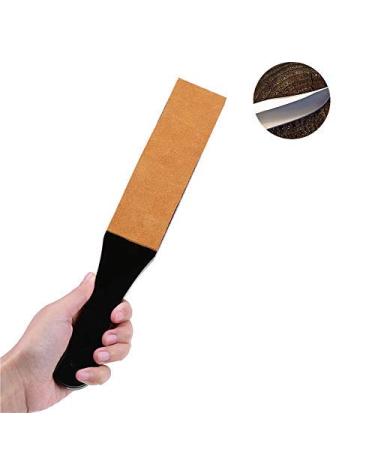 Brrnoo Double Size Grinding Stones - PU Leather Razor Belt for Sharpening | Men's Barber Shaving Tools - Buy Online on GoSupps.com