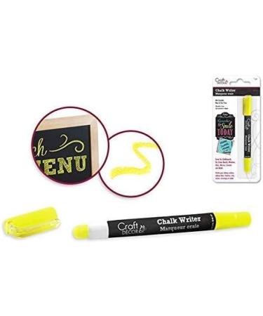 Craft Decor Chalk Writer Bundle - Glass Pen for Windows/Mirror/Windshield (Blue-Orange-Green-Yellow-Pink) - Buy Online on GoSupps.com