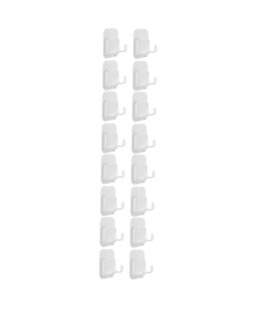 Angoily 16 pieces paste hook wall holder wall bracket shaver hook stand shaver razor holder user holder shower shower shaver holder rack plastic razor holder