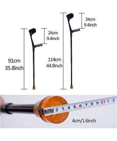LINYUES 1 Pair Adult Crutches Adjustable Crutches Lightweight Walker for Walking Aluminum Crutches for Men Women Or Teens Black - Buy Online on GoSupps.com