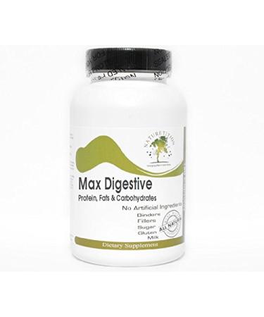 Max Digestive Protein Fats & Carbohydrates 180 Capsules - No Additives Naturetition Supplements
