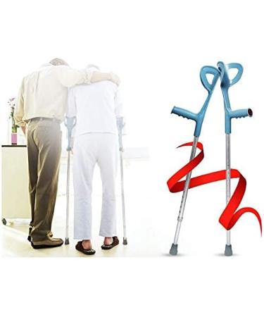 Walking Stick Aluminum Alloy Lightweight Elbow Support Crutches for Elderly Adjustable Walking aids (Rwt807) Warm as Ever - Buy Online on GoSupps.com