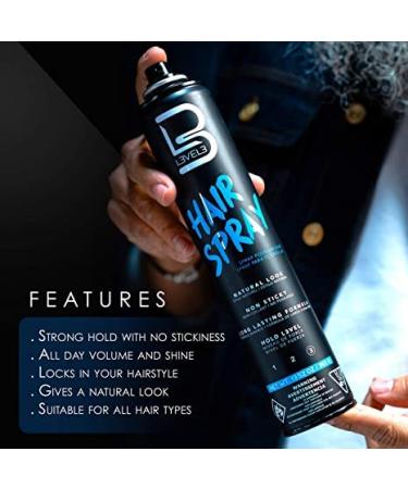 Level 3 Hair Gel & Hair Spray Kit - Super Strong Hold - Flake Free - Long Lasting Shine - Great for Men and Women - Strong Hold Hair Spray (Sample Powder Included) - Buy Online on GoSupps.com