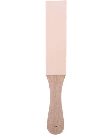 Premium Leather Sharpener with Wooden Handle - Ideal Tool for Sharpening Blades Razors Daggers & Knives - Buy Online on GoSupps.com