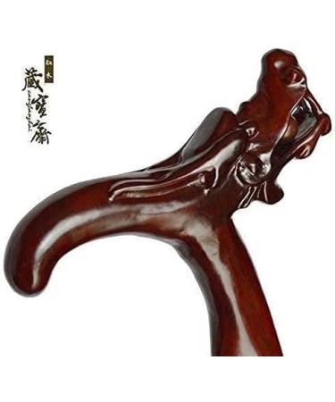 Natural Wooden Staff Hiking Stick Trekking Pole Offset Cane Wooden Cane Domineering Faucet Solid Wood Carved Crutch - Faucet Walking Cane Wear- - Suitable for Elderly Durable F Safehappy - Buy Online on GoSupps.com