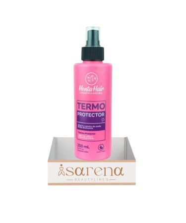 Termoprotector Capilar Menta Hair 250ml Protege tu cabello del calor hasta 480 F Suavidad Brillo espejo liso por mas tiempo prolonga cepillado y planchado Hair Protect Lisso