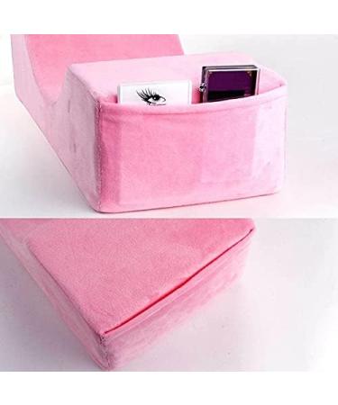 Koolouispoper Grafted Eyelash Extension Pillow - Soft Memory Foam Neck Support with Pocket, Pink - Buy Online on GoSupps.com