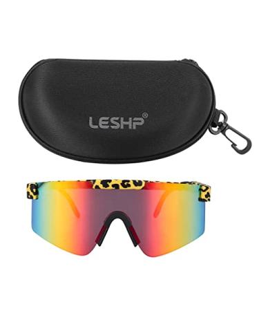 Polarized Sports Sunglasses Cycling Sun Glasses for Men Women, TR90 Frame Glasses for Running Baseball Golf Driving Fishing